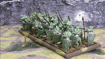 21 Tyrosaur Warriors with command