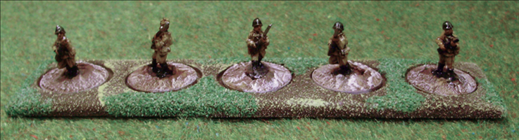 5 Figures on 20mm Round Bases