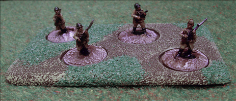 4 Figures on 20mm Round Bases
