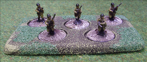 5 Figures on 20mm Round Bases