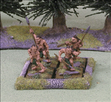 2 Ranks of 2 Figures on 25mm Square Bases