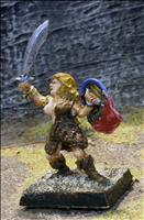 Female Barbarian on Foot