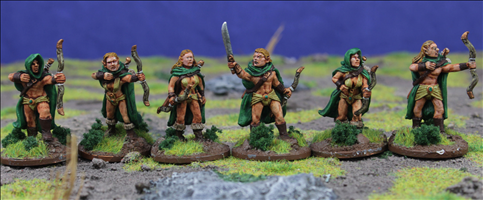 Elven Warrions with Longbows