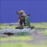 Dwarf Hero with War-hammer - Side view
