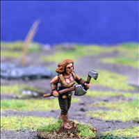 Female Warrior 1 with Dual Hand Weapons
