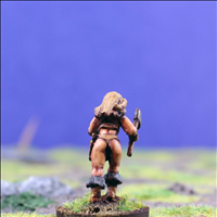 Female Warrior 4 with Dual Hand Weapons - Rear View