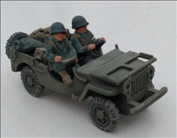 Army Jeep with cargo
