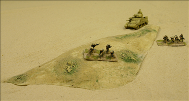 Small Triangular Hill with 20mm figures