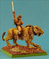 Barbarian Giant Tiger with Rider- Right Side View