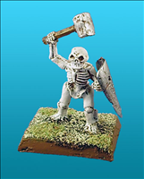 Unarmoured Dwarf Skeleton - Front View