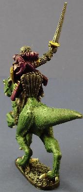Dark Elf Lizard Rider 1 - Battlezone Miniatures