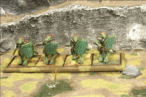 1 Rank of 4 Figures on 50mm Square Bases
