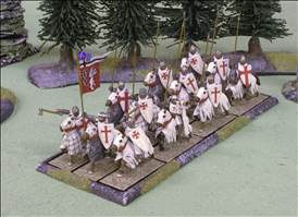 250x75mm Tray with 12 Cavalry