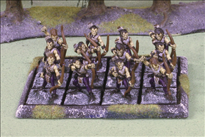 100x75mm Tray with 12 Figures on 25mm Bases