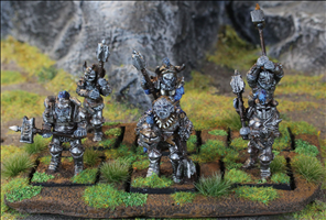 6 Figures on 25mm square bases