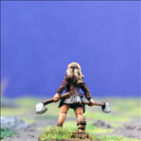 Female Hero with Dual Axes - Rear View