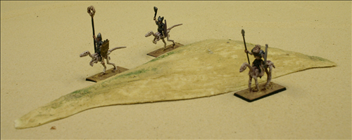 Small Triangular Hill with 28mm figures