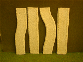50mm Unpainted Gravelled Road Straights