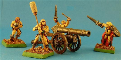 Canon and artillery crew