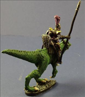 Dark Elf Lizard Rider- Right Side Rear View