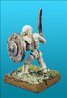 Unarmoured Orc Skeleton - Back View